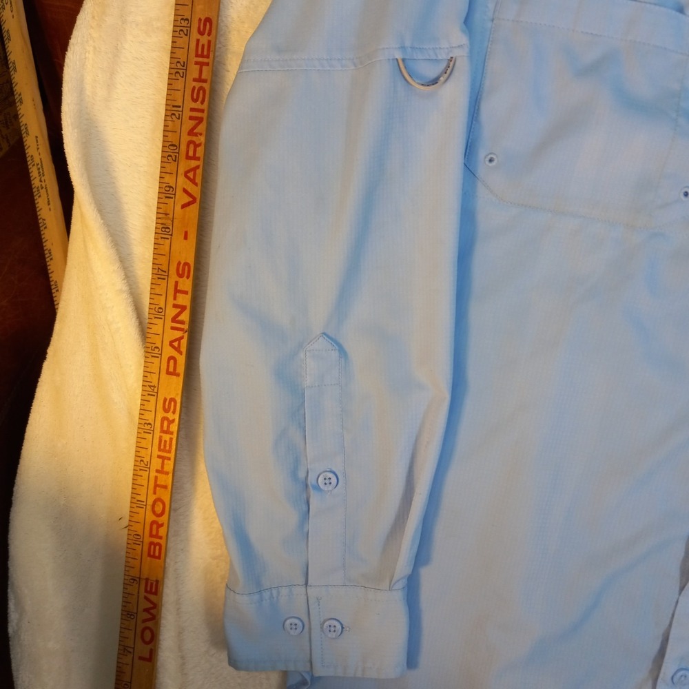 Columbia PFG Bonehead Shirt Mens Large Long Sleeve Fishing Vented Performance - Picture 2 of 16